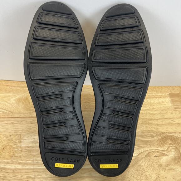 Cole Haan Loafers Black Patent Leather Slip On Grand.OS Lunargrand Size 10.5 main image 10